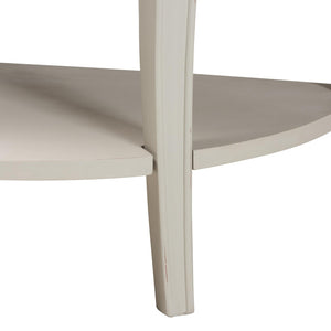 Baxton Studio Baxton Studio Cordelia Console Table - Rustic Two-Tone Farmhouse Design for Elegant Storage Solutions MNT15-White/Natural-ST