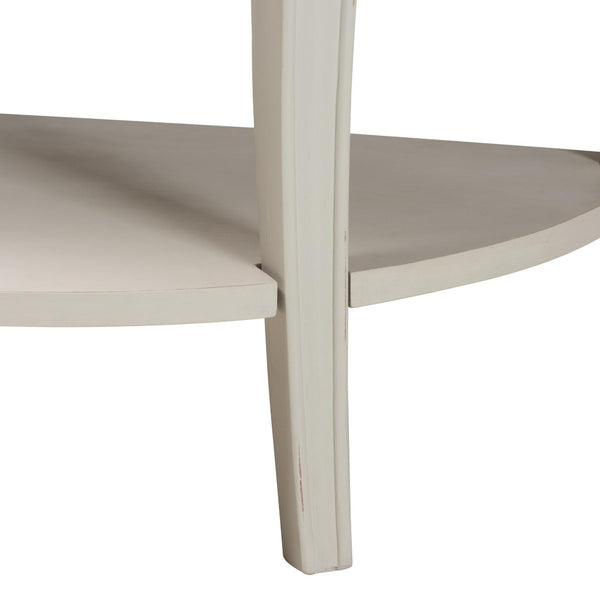 Baxton Studio Baxton Studio Cordelia Console Table - Rustic Two-Tone Farmhouse Design for Elegant Storage Solutions MNT15-White/Natural-ST