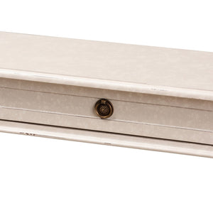 Baxton Studio Baxton Studio Ariella Country Cottage Console Table – Whitewashed Charm with Storage & Style RAM19-Whitewashed-ST