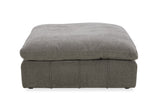 VIG Furniture Divani Casa Vicki - Modern Grey Fabric Modular Sectional Sofa + Ottoman VGKK-KF.8033-SECT-MUSH