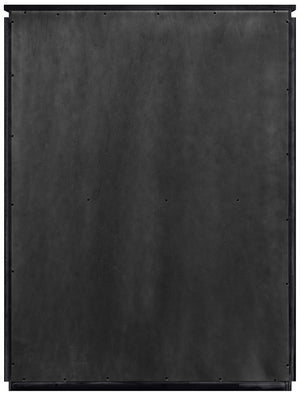 Meridian Furniture Astrid Fluted Oak Veneer Chest with Vertical Groove Panels for Modern Bedroom Storage Black 818Black-CH