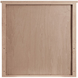 Meridian Furniture Astrid Fluted Wood Frame Wall Mirror for Stylish Contemporary and Modern Home Interiors Brown 818Brown-M