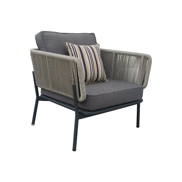 VIG Furniture Renava Suntide - Outdoor Grey Fabric + Beige Rattan + Grey Acacia Sofa Set VGAT-RASF-224