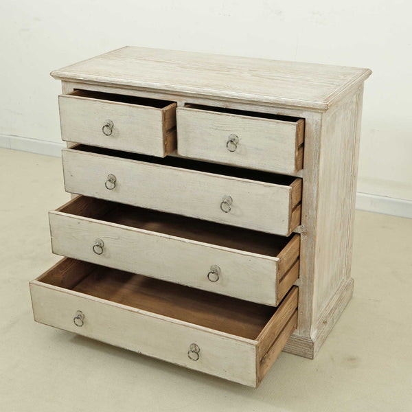 Lilys Amalfi Two Tones Dresser Five Drawres Antique Off White 38X19X35 81920010