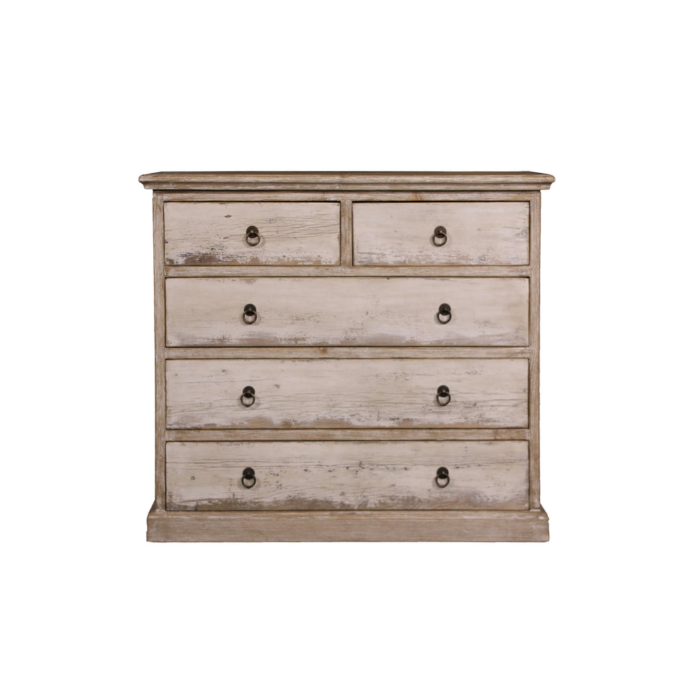 Lilys Amalfi Two Tones Dresser Five Drawres Antique Off White 38X19X35 81920010