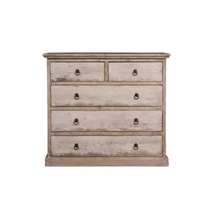 Lilys Amalfi Two Tones Dresser Five Drawres Antique Off White 38X19X35 81920010