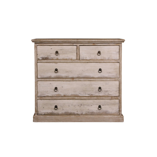 Lilys Amalfi Two Tones Dresser Five Drawres Antique Off White 38X19X35 81920010