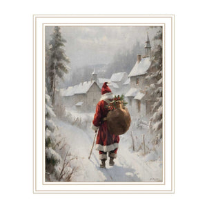 English Elm Trendy Decor 4u Holiday Framed Print Set White Wood Winter Living Room Wall Art B067P252307