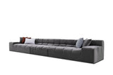 VIG Furniture Divani Casa Rhonda - Modern Grey Fabric 4-Seater Sofa VGAH-SF2037-GRY