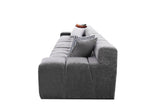 VIG Furniture Divani Casa Rhonda - Modern Grey Fabric 4-Seater Sofa VGAH-SF2037-GRY