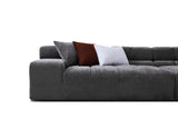 VIG Furniture Divani Casa Rhonda - Modern Grey Fabric 4-Seater Sofa VGAH-SF2037-GRY