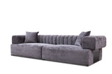 VIG Furniture Divani Casa Moreno - Modern Grey Fabric 4-Seater Sofa VGAH-SF2034-GRY