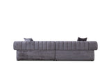 VIG Furniture Divani Casa Moreno - Modern Grey Fabric 4-Seater Sofa VGAH-SF2034-GRY