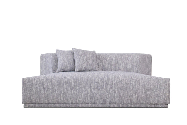 VIG Furniture Divani Casa Beau - Modern Light Grey Fabric Sectional Sofa With 2 Swirling Chair VGAH-VH119-LTGRY