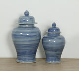 Lilys 15" H Temple Jar Vintage Blue 8197-S