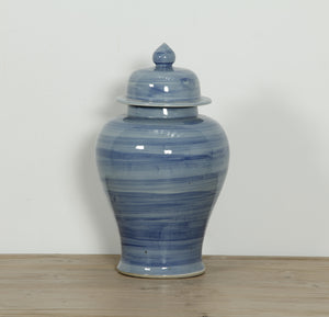Lilys 20" H Temple Jar Vintage Blue 8197-L