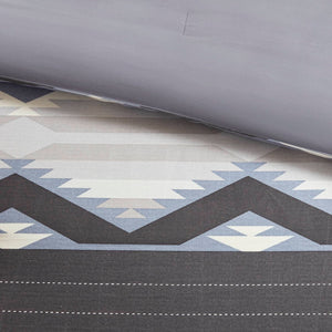 English Elm 8-piece Queen Comforter Set Geometric Lodge Style Polyester Fill Bedroom Bedding B035P472705