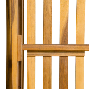 English Elm TOPMAX Acacia Wood Twin Porch Swing Bed Frame with High Back, 350lb Capacity & 118" Hemp Ropes Natural N717P265795A