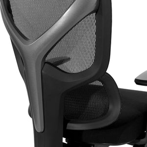 OSP Home Furnishings Mesh Back Ergonomic Manager Chair with Lumbar Support Adjustable Arms and Synchro Tilt 71142-3