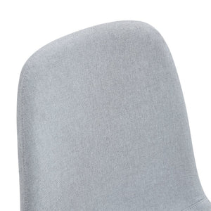 English Elm Table Set With 10 Light Gray Linen Chairs – Modern Glass Top & Durable Metal Frame For Dining Rooms W1151S03606-GIGA