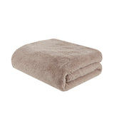 Madison Park Bristol Glam/Luxury Solid Premium Faux Fur Throw MP50-8016 Tan