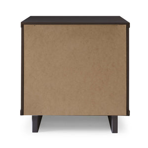 English Elm Granville 18" Charcoal Gray Nightstand - Modern 2-Drawer Storage With Gold Accents And Style! B365P398522
