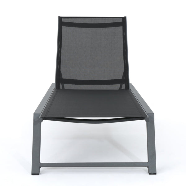 English Elm Christopher Knight Home® - Myers Chaise Lounge Set - Stylish, Adjustable, Weather-Resistant Loungers For Outdoor Relaxation 61407.00BBLKMP2