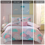 Urban Habitat Kids Cloud Casual Cotton Printed Duvet Cover Set UHK12-0055 Pink