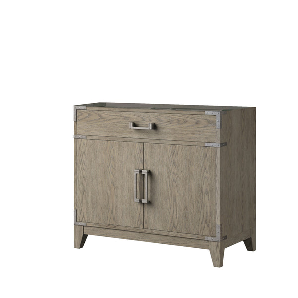 English Elm Grey Oak Single Bath Vanity - Elegant 36” W X 22” D Design With Soft-Close Door & Ample Storage B2731P259787
