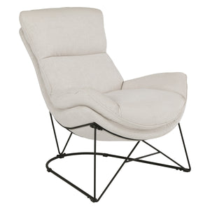 OSP Home Furnishings Ryedale Lounge Chair Cream