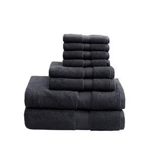 English Elm Ultra-Soft Cotton Bath Sheet Set 34x68 Inch 2-Pack - Plush, Highly Absorbent Towels for Home Spa Comfort Black 18 L x 12.01 W x 6.25 H B035P294209