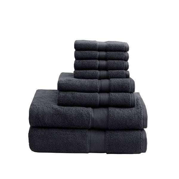 English Elm Ultra-Soft Cotton Bath Sheet Set 34x68 Inch 2-Pack - Plush, Highly Absorbent Towels for Home Spa Comfort Black 18 L x 12.01 W x 6.25 H B035P294209