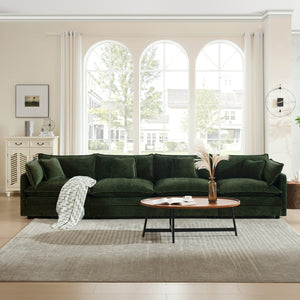 English Elm Free Combination Chenille Sectional Sofa Modular 4 Seat Living Room Couch W714S00467