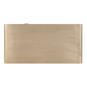 English Elm Gold Gold Aluminum and Grey Writing Desk with Patchwork Top, X-Base Metal Frame, Soft-Close Drawers and Modern Glam 95 B062P184563