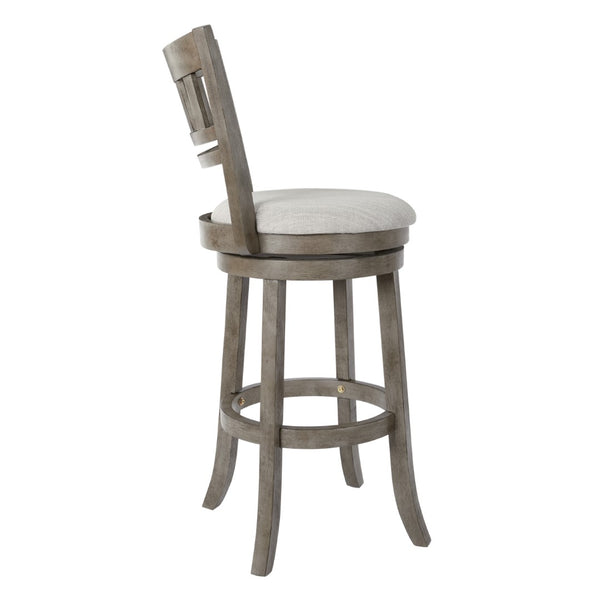 OSP Home Furnishings Swivel Stool 30" Grey