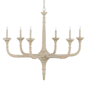 Aleister Chandelier - Coastal Sandstone Finish with Abaca Rope, Wrought Iron, and Adjustable Height