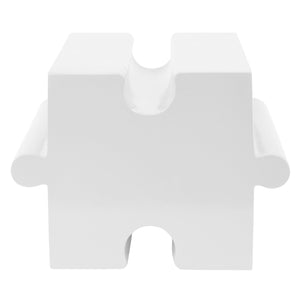 English Elm Christopher Knight Home® - 3-Piece Sculptural Puzzle Table Set - Interlocking Mgo Accent Tables For Indoor & Outdoor Use, White N770PS33132W