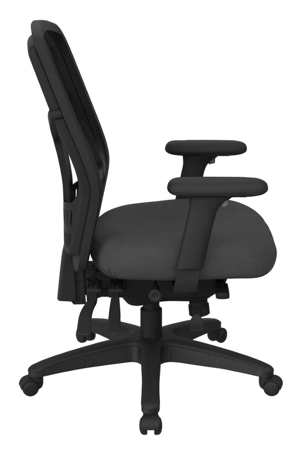 OSP Home Furnishings Progrid® High Back Mesh Ergonomic Manager Chair with Lumbar Support for Office Use 92892-226