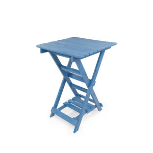 English Elm Summit Ridge Recycled Hdpe Outdoor Folding Bar Table Weather Resistant Eco Patio Blue B2745P409711