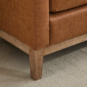 English Elm 66.34"W Elegant Upholstered Bench & Ottoman With Bolster Pillows - Versatile Seating For Home Decor W3188S00017