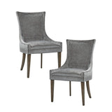 Madison Park Signature Ultra Traditional Dining Side Chair (set of 2) MPS108-0156 Dark Gray