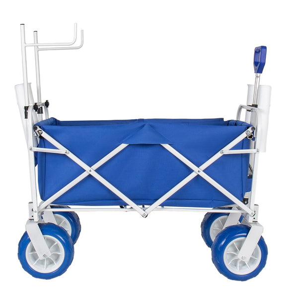 English Elm Beach Wagon Heavy Duty Folding Cart with 500lb Capacity and All Terrain Pvc Wheels W2932P412006