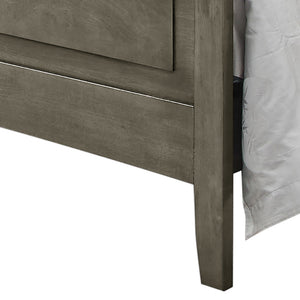 English Elm Versatile Full Bed in Gray - Durable Particleboard, Functional Casual Design, 50"H x 62"W x 77"D Comfort Assembly Required B078S00411