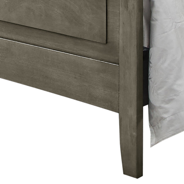 English Elm Versatile Full Bed in Gray - Durable Particleboard, Functional Casual Design, 50"H x 62"W x 77"D Comfort Assembly Required B078S00411