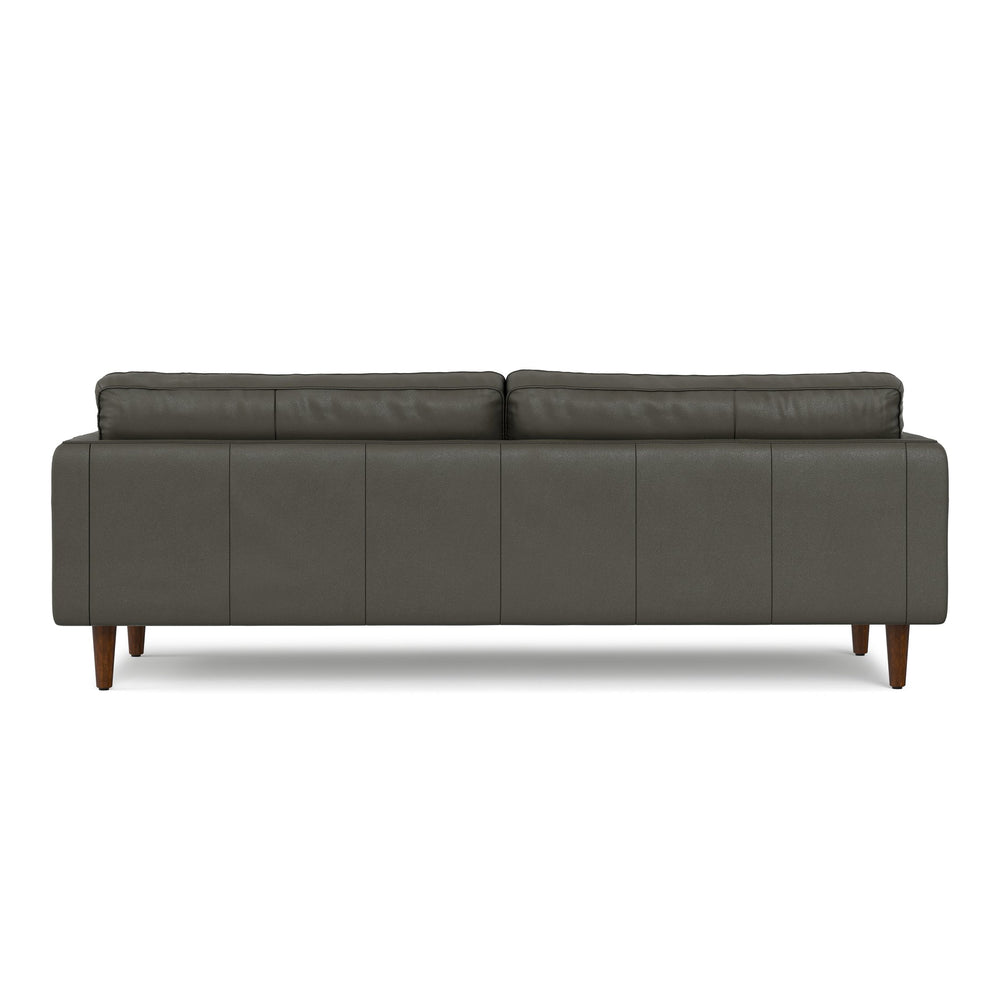 English Elm Livingston 90-Inch Premium Leather Sofa With Generous Seating, Handcrafted Comfort & Easy Care B136P364280