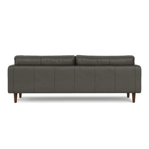English Elm Livingston 90-Inch Premium Leather Sofa With Generous Seating, Handcrafted Comfort & Easy Care B136P364280