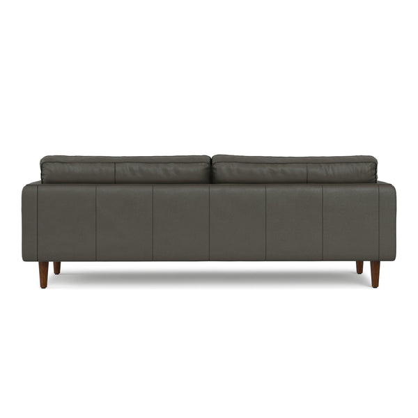 English Elm Livingston 90-Inch Premium Leather Sofa With Generous Seating, Handcrafted Comfort & Easy Care B136P364280
