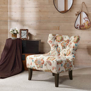 Madison Park Erika Modern/Contemporary Accent Chair MP100-0993 Orange Multi