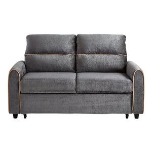 English Elm Swivel Barrel Accent Chair Chenille Tufted Round Club Seat for Living Room Lounge Grey N719S002330E