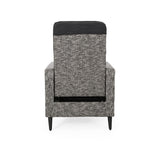 Christopher Knight Home® - Noble House - Murdock Outdoor Wicker Recliner, Mixed Black And Dark Gray